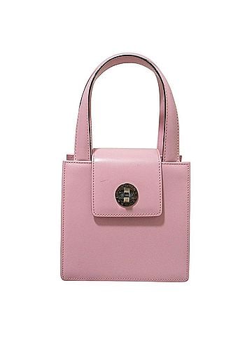 Bvlgari Bvlgari BULGARI Turnlock Leather 2-way Shoulder Bag/Handbag, Pink, Women's (view 1)