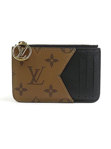 Louis Vuitton Louis Vuitton LOUIS VUITTON Wallet/Coin Purse Monogram Reverse Portecarte Romy Brown Gold Women's M81912 e61965i (view 1)