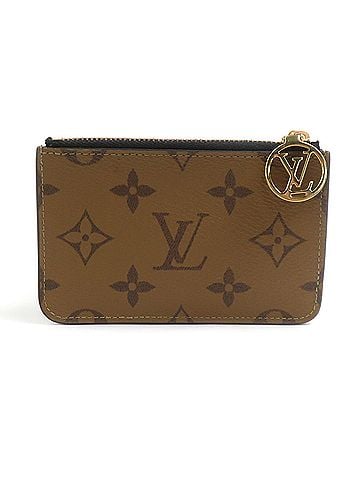Louis Vuitton Louis Vuitton LOUIS VUITTON Wallet/Coin Purse Monogram Reverse Portecarte Romy Brown Gold Women's M81912 e61965i (view 2)