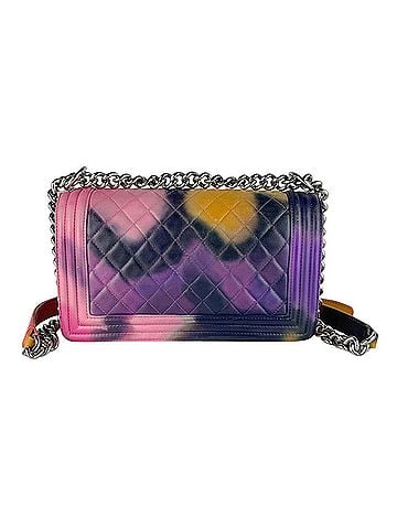 Chanel Chanel Boy Shoulder Bag, Leather, Multicolor, Silver, Women's, z10083 (view 2)