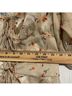 ACOA collection 100% Polyester 97% Polyester 3% Spandex Floral Multi Color Tan Short Sleeve Blouse Size M - photo 5