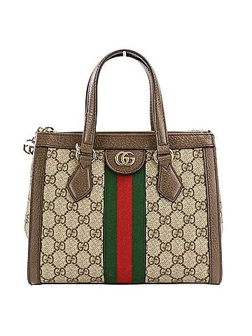 Gucci GUCCI Ophidia Small Sherry Line 2-way Tote Bag/Shoulder Bag 547551 Beige Brown Women's (view 2)