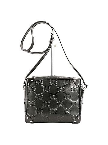 Gucci GUCCI GG Embossed Soft Trunk Shoulder Bag 626363 Black (Men's & Women's) (view 1)