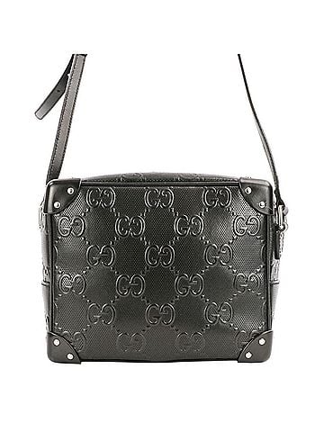 Gucci GUCCI GG Embossed Soft Trunk Shoulder Bag 626363 Black (Men's & Women's) (view 2)