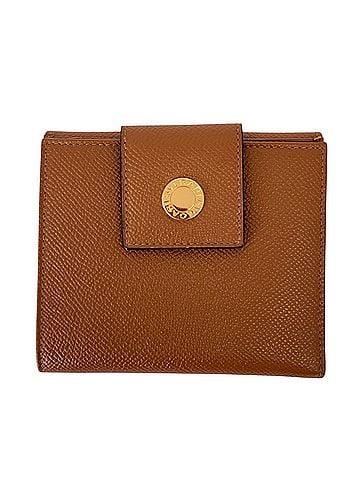 Bvlgari BVLGARI Classico Double Hook Leather Bi-fold Wallet Compact Brown Women's (view 1)
