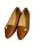 Talbots 100% Leather Solid Brown Flats Size 7 1/2 - photo 2