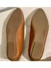 Talbots 100% Leather Solid Brown Flats Size 7 1/2 - photo 7