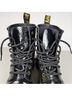 Dr. Martens 100% Patent Leather Solid Black Boots Size 6 - photo 6