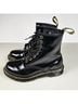 Dr. Martens 100% Patent Leather Solid Black Boots Size 6 - photo 4