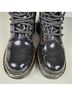 Dr. Martens 100% Patent Leather Solid Black Boots Size 6 - photo 10