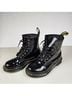 Dr. Martens 100% Patent Leather Solid Black Boots Size 6 - photo 9
