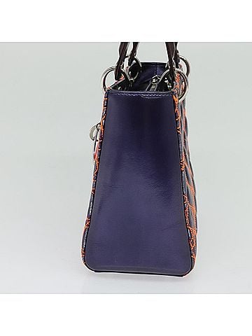 Dior Lady Dior Bag Anselm Reyle Cannage Quilt Leather Purple Leather Handbag (view 2)