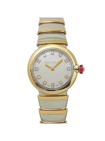 Bvlgari Bulgari BVLGARI Lucea Combi LUP28SG Women's Watch 12P Diamond White Shell 18KPG Pink Gold Quartz (view 1)