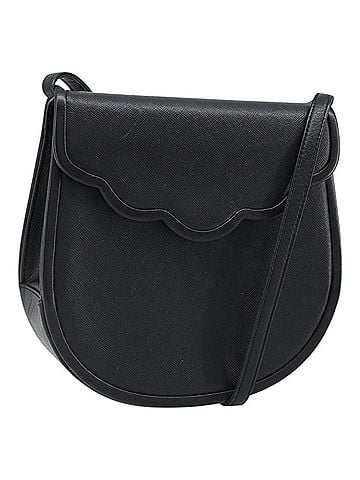 Saint Laurent Vintage Shoulder Bag Leather Black Leather Shoulder Bag Bag (view 1)