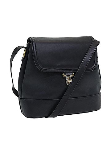 Bally Vintage Shoulder Bag Leather Black Leather Shoulder Bag Bag (view 1)