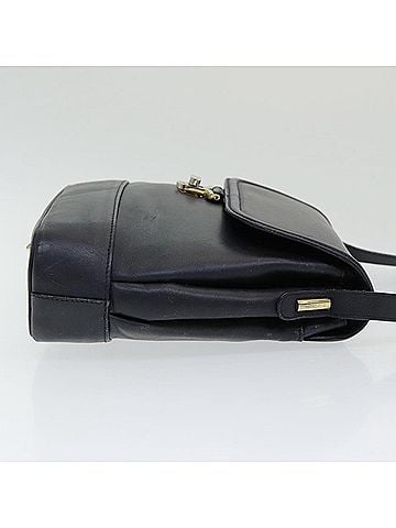 Bally Vintage Shoulder Bag Leather Black Leather Shoulder Bag Bag (view 2)