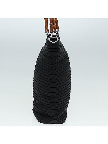 Gucci Vintage Bamboo Handle Bag Nylon Black Nylon Tote Bag Bag (view 2)