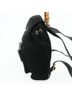 Gucci 100% Suede Solid Black Bamboo Backpack Daim Black Suede Backpack Bag One size - photo 2