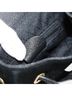 Gucci 100% Suede Solid Black Bamboo Backpack Daim Black Suede Backpack Bag One size - photo 6
