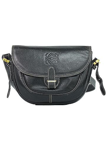 Loewe Anagram Shoulder Bag Leather Black Leather Shoulder Bag Bag (view 1)