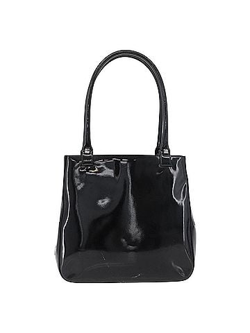 Salvatore Ferragamo Vintage Tote Bag Patent Leather Black Patent_Leather Tote Bag Bag (view 1)