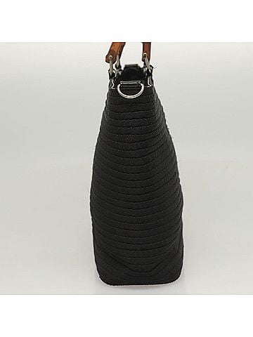 Gucci Bamboo Tote Bag Canvas Black Canvas Tote Bag Bag (view 2)