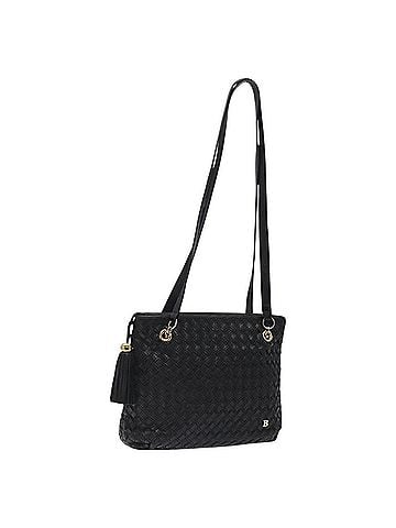 Bally Vintage Shoulder Bag Quilted Leather Black Leather Shoulder Bag Bag (view 1)