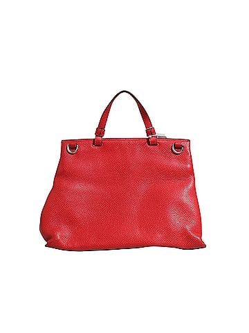 Gucci Red Leather Bamboo Daily Tote Crossbody Women's Bag (view 2)