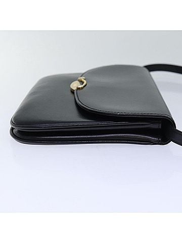 Bally Vintage Shoulder Bag Leather Black Leather Shoulder Bag Bag (view 2)