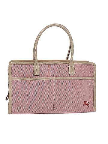 Burberry Blue Label Handbag Canvas Pink Canvas Handbag (view 1)