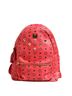 MCM 100% Leather Solid Pink Visetos Women's Backpack One size - photo 1