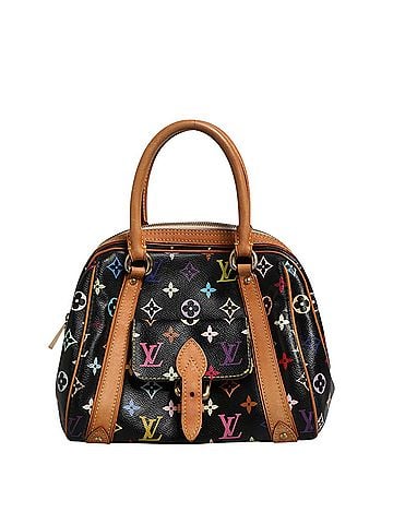 Louis Vuitton Black Monogram Multicolor Canvas Priscilla Women's Handbag (view 1)