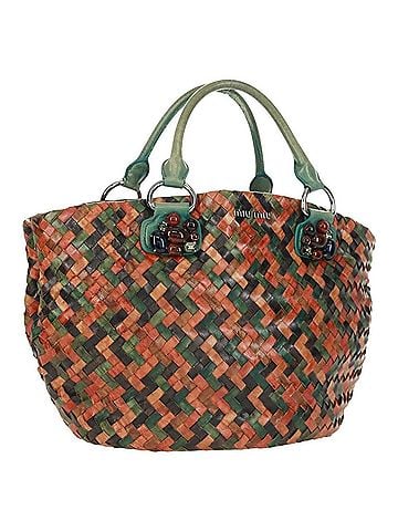 Miu Miu Chain Handle Bag Pleated Leather Multicolour Leather Handbag (view 1)