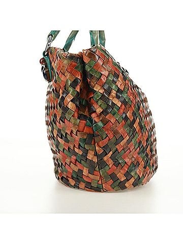 Miu Miu Chain Handle Bag Pleated Leather Multicolour Leather Handbag (view 2)