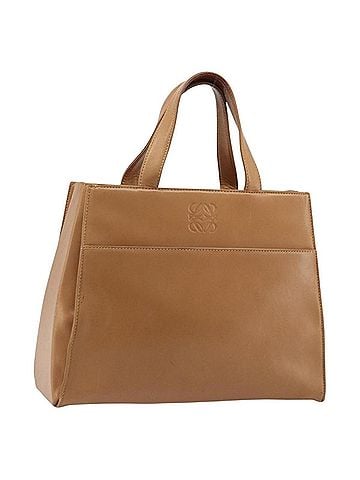 Loewe Anagram Handbag Leather Brown Leather Handbag (view 1)