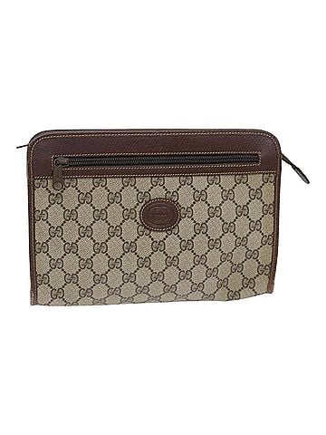 Gucci Gg Supreme Clutch Bag Pvc Beige Pvc Clutche & Pouche Bag (view 1)