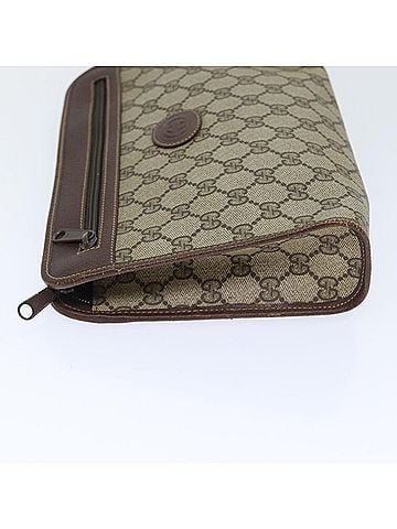 Gucci Gg Supreme Clutch Bag Pvc Beige Pvc Clutche & Pouche Bag (view 2)