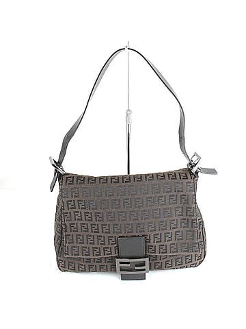 Fendi FENDI Zucchino Mamma Bucket Shoulder Bag, Canvas, Brown, Women's (view 1)