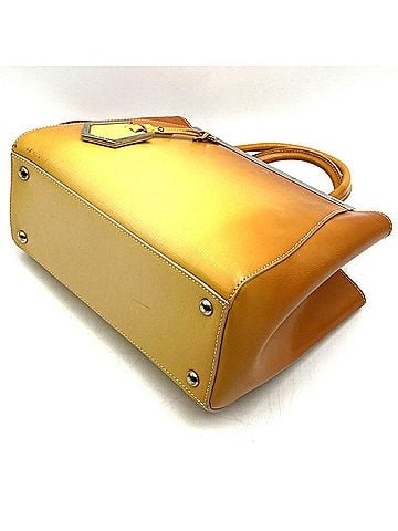 Fendi FENDI 8BH253 M5Q Petite 2Jours Handbag/Shoulder Bag 2-way Leather Yellow Women's (view 2)