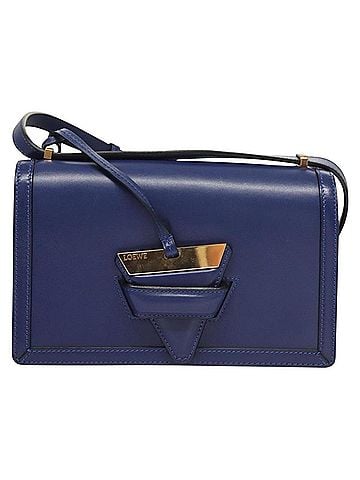 Loewe Barcelona Shoulder Bag Leather Blue Leather Shoulder Bag Bag (view 1)