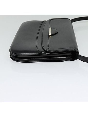 Bally Vintage Shoulder Bag Leather Black Leather Shoulder Bag Bag (view 2)