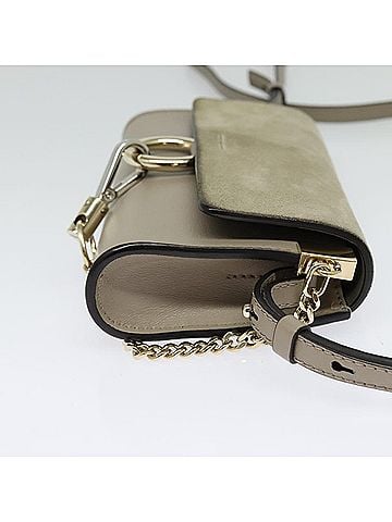Chloé Faye Shoulder Bag Leather And Suede Beige Leather Shoulder Bag Bag (view 2)
