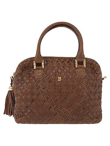 Bally Vintage Handbag Leather Brown Leather Handbag (view 1)