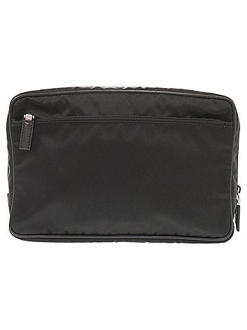 Prada Prada Triangle Logo 2NA007 Nylon Black Second Bag Handbag Pouch 0009PRADA (view 2)