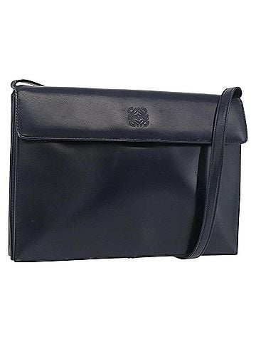 Loewe Anagram Shoulder Bag Leather Navy Leather Shoulder Bag Bag (view 1)