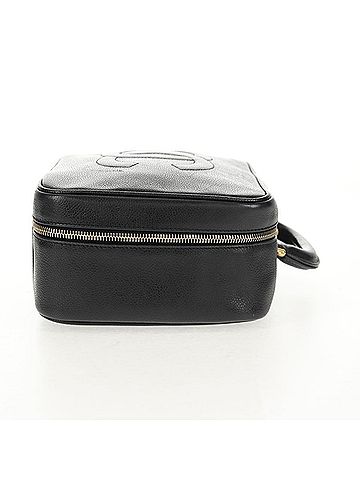Chanel Vintage Timeless Zip Around Vanity Case Caviar Black Leather Clutche & Pouche Bag (view 2)