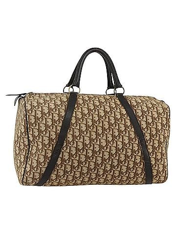 Dior Vintage Trotter Boston Bag Diorissimo Canvas Beige Canvas Handbag (view 1)