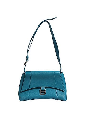 Balenciaga Calfskin S Downtown Blue Shoulder Women's Bag (view 1)