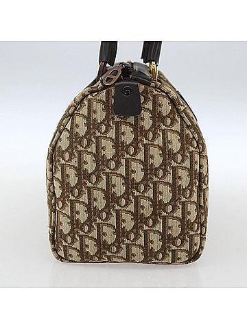 Dior Trotter Shoulder Bag Canvas Beige Canvas Handbag (view 2)