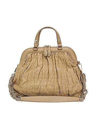 Dior Lady Cannage Matelassé Beige Leather Handbag (view 1)